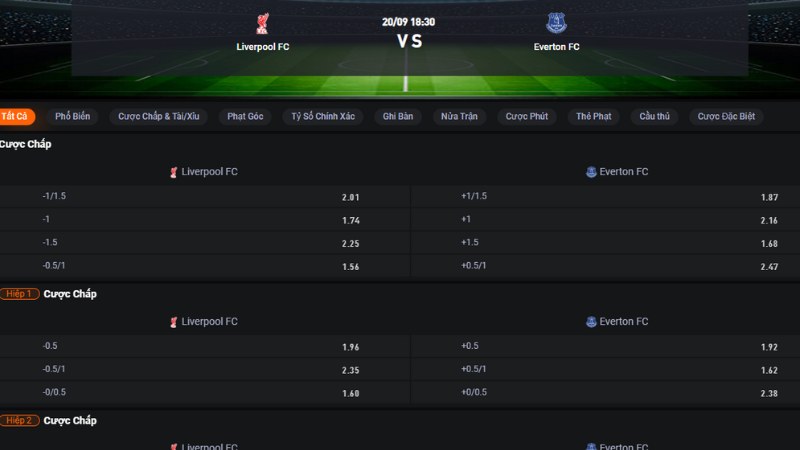 Liverpool vs Everton